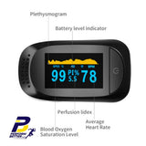 Fingertip Pulse Oximeter & Blood Oxygen Sp02 Saturation Monitor